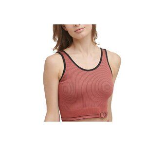 Calvin Klein Performance Women's Medium-Impact Crop Top, Clay, Size S
